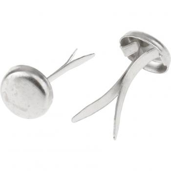 Mini Silver Iron Brad Fasteners for Scrapbooking 400 Pieces 6 x 13mm