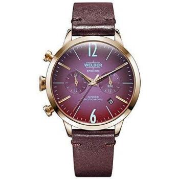 Reloj Welder Moody mujer Smoothy WWRC103 esfera lente fotocromática correa cuero