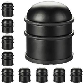 Relaxdays Heavy Duty Stainless Steel & Rubber Door Stops – 10 Count