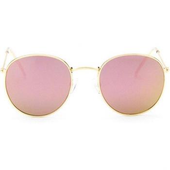 Soleil rouge mini cercle rétro
