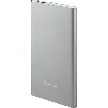 Muvit MUCHP0088 - Batería Externa 5000 mAh, Color Plata