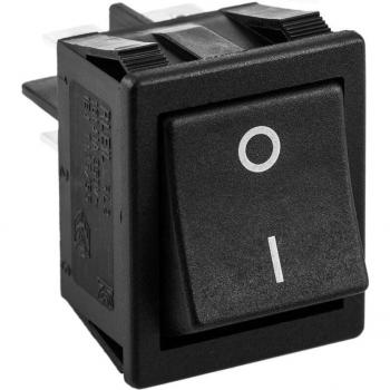 Interruptor negro DPST 4 pines - BeMatik