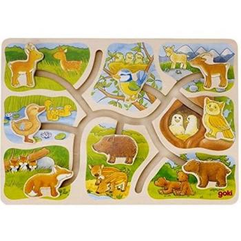 Schiebepuzzle Wer gehört zu wem? (goki 57749)