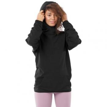 Siroko Women's Black Square Sweatshirt 2XS