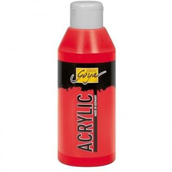 Solo Goya Künstlerfarbe & Bastelfarbe – Acryl (Echtrot) 250 ml