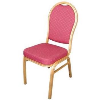 Event Banqueting Chair Gold Frame Red Speckle Cloth