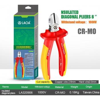 LAOA 1000V Cr-Mo Diagonal Pliers
