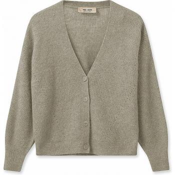MOS MOSH Women's V-Neck Knit Cardigan Gray, Size M