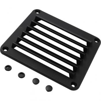 Black ABS Vent Cover 5.5 x 4.875 for Marine Use