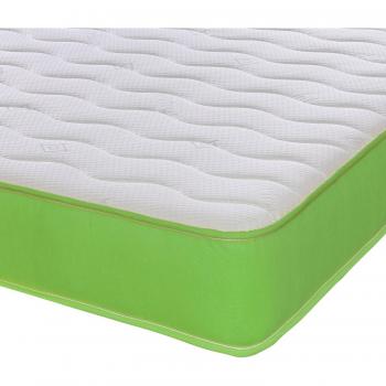 Cooltouch Essentials Wave Green Border Memory Foam and Spring Mattress, 4ft Small Double