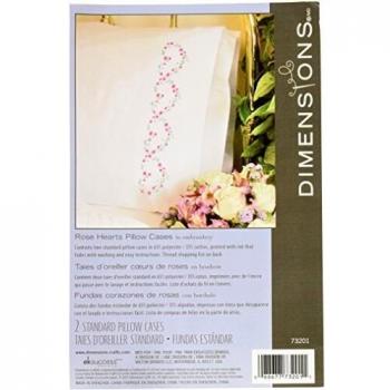 Multi-Colored Rose Hearts Pillowcase Kit