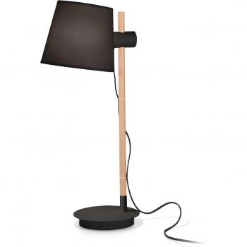 Ideal lux, Tischlampe, AXEL Tischleuchte E27 ⌀200mm Schwarz 272238