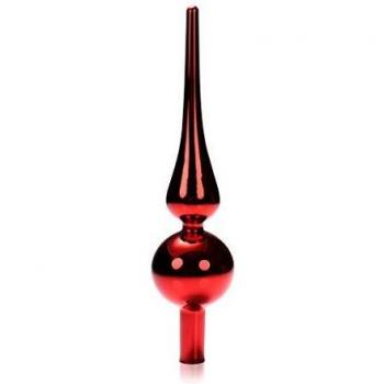Com‑four® Kristall‑Christbaumspitze – 25 cm glänzendes Glasdekor