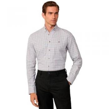 Camisa Hombre Hackett Tattersall Tailored Fit