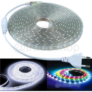 Striscia LED 5050 Flessibile in Silicone 5m 10m Luce Esterno