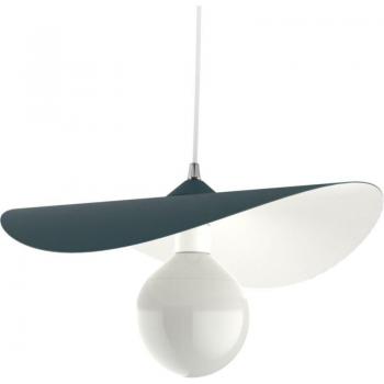 Lampada a Piuma Metallo Verde 40cm Lumicom