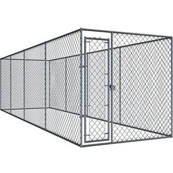 Vida XL Chenil d'extérieur en métal pour chiens 760x192x185 cm