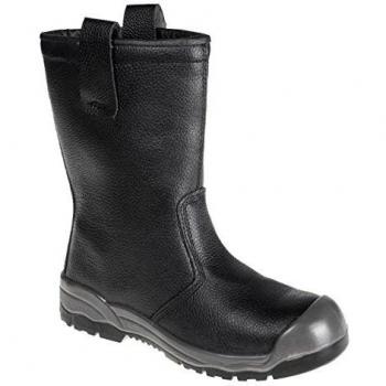 Bota PortWest S1P CI Rigger Negra, talla 38, puntera anti-arañazos