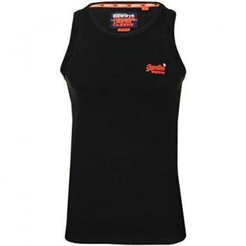 Top Superdry Orange Label Vintage Uomo Nera L con Ricamo