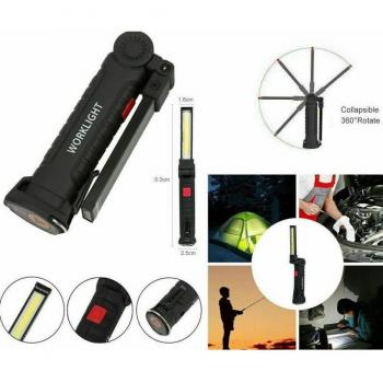 Torcia LED Ricaricabile Magnetica Snodata