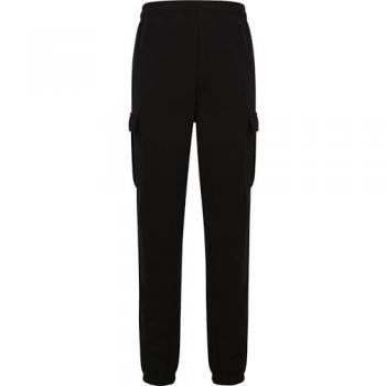 Urban Classics Men's Cargo Sweatpants with Cuffs and Side Pockets - Black, Medium