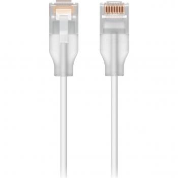 White Cat6 Transparent Patch Cord – 8 Meter (UACC-EL-8M-W)