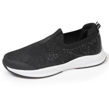 Slip‑On Sport Noir Lurex Isotoner Femme