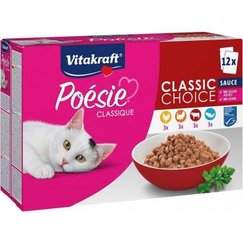 Vitakraft Multipack Poèsie Classique Gatto - Sauge - Classic Choice Cibo umido per gatti