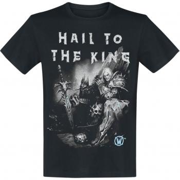 Hail to the King – T‑shirt gaming WoW nera per uomo (S-XXL)