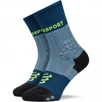 Compressport Hohe Unisex-Socken Winter Trail Pro Racing SCRU2045 Blau