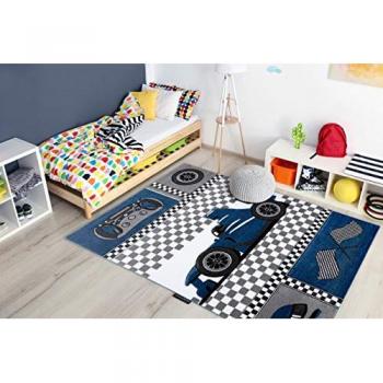 Tappeto Petit Race Formula 1 Auto Blu 160x220 cm