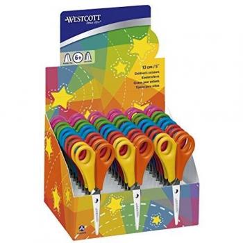 Ciseaux pour enfants Westcott E-2151S, 13 cm, lot de 30 avec règle de 5 cm