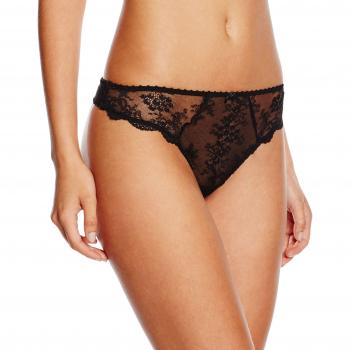 Aubade Womens Da26 A L'Amour Tanga Thong - Black - Size 16 UK