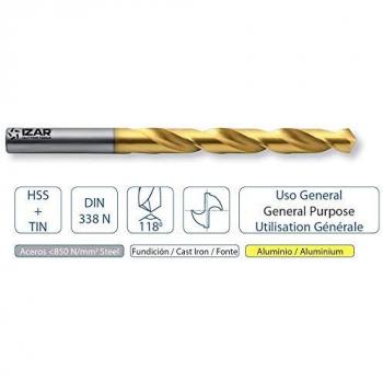 Broca HSS Din338N Classique 9mm 1010 de Izar – Lote 10