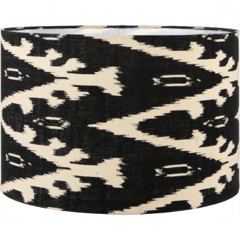 Lars 35cm Black Ikat Drum Shade