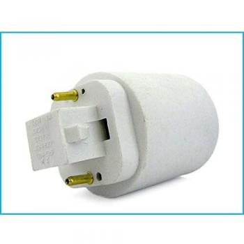 2 PZ Convertitore Adattatore Portalampada Per Lampada Attacco Da G23 2 Pin A E2