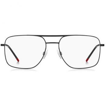 Modelo HG 1322‑003 de Hugo Boss, armazón negro y lentes recetados