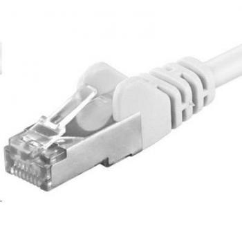 PremiumCord Patchkabel CAT6a S-FTP 0,5m RJ45-RJ45 Wit