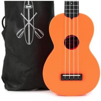 Ukulele KALA Waterman Soprano Matte Naranja Atardecer + Funda