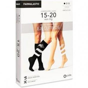 Farmalastic Media Ejecutivo 15 20mm Hombre Negro Ts 1 Par