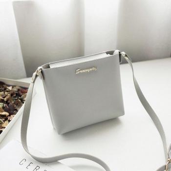 Chic Synthetic Leather Messenger Bag