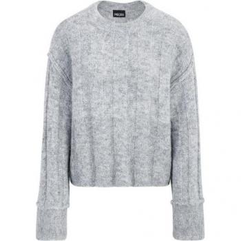 Pieces Rundhalspullover mit Wollanteil - Modell PCRUBBLE - S