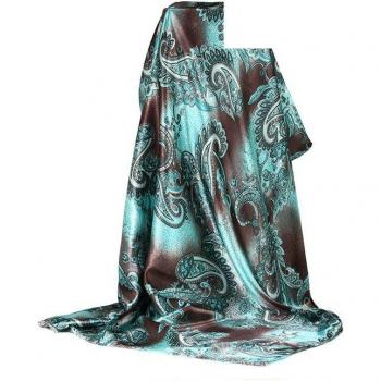 Satin Retro Boho Fabric by the Meter