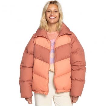 Chaqueta Billabong Winter Paradise Naranja, modelo femenino con aislamiento interior