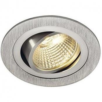 Downlight LED Empotrable Redondo SLV New Tria 6W Aluminio 2700K