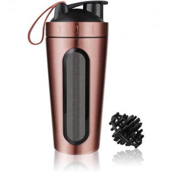 28oz Leakproof Stainless Steel Gym Mixer Bottle