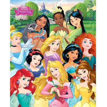 Disney Princess Poster „I Am A Princess“ – Mini‑Comic‑Illustration, 40 × 50 cm