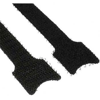 Correas de Velcro InLine 12x200mm, 10 unidades, color negro