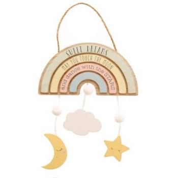 Rainbow Dreamcatcher Hanging Sign