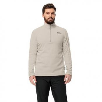 Felpa in pile Jack Wolfskin Taunus Half Zip - Bianco, XXL